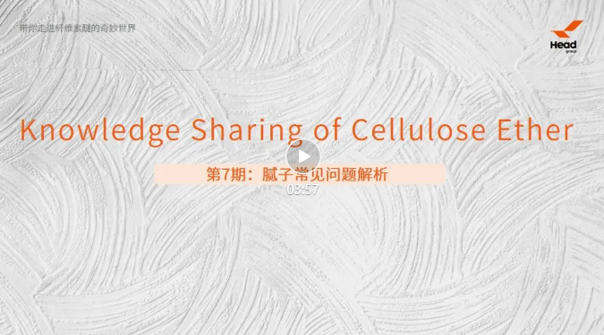 帶你走進(jìn)纖維素醚的奇妙世界 | 第7期：膩子常見問題解析